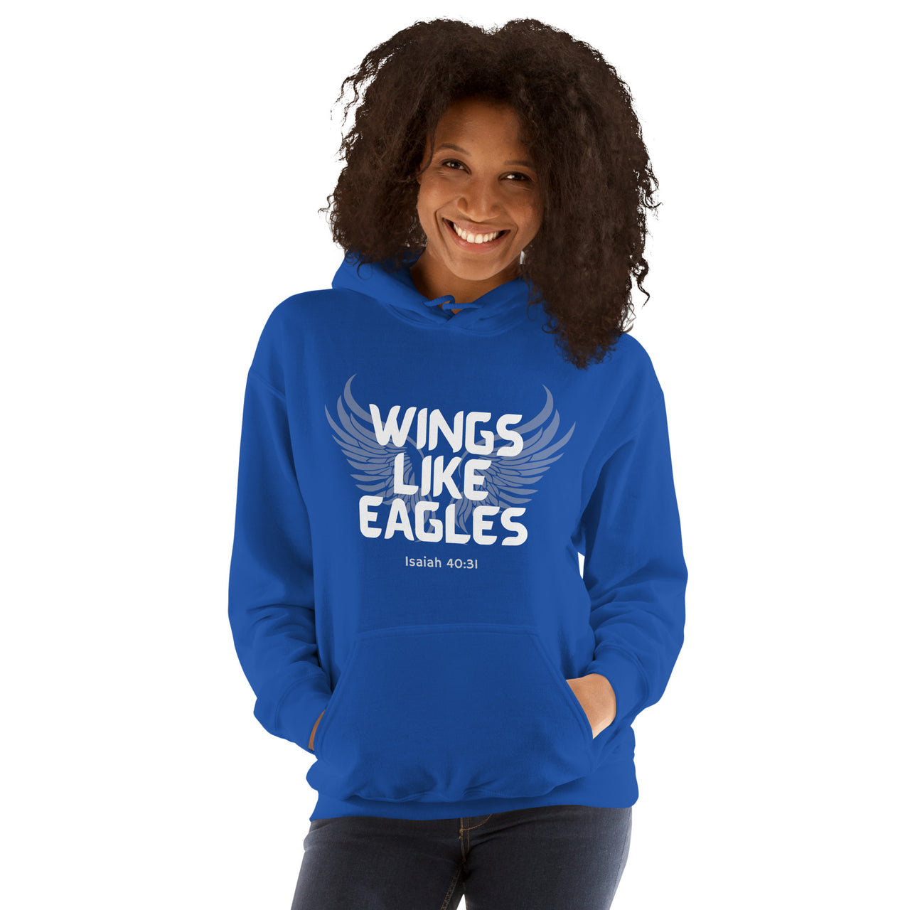 “Wings Like Eagles" Unisex Hoodie 10