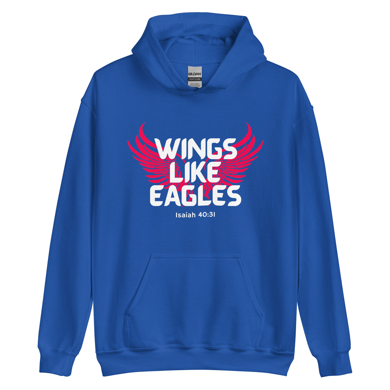 “Wings Like Eagles" Unisex Hoodie 8