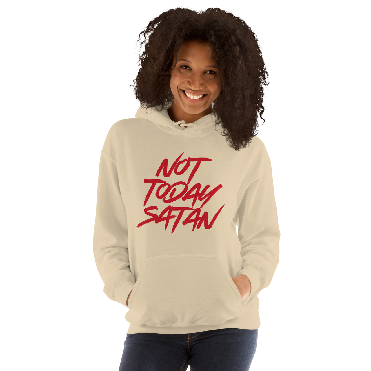 "Not Today Satan" Unisex Hoodie 6