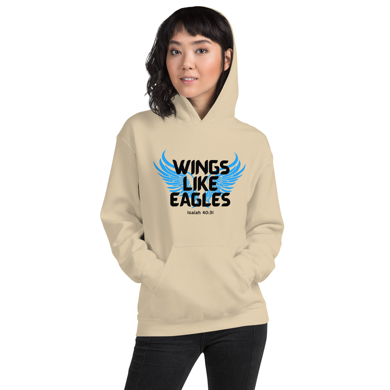 “Wings Like Eagles" Unisex Hoodie 5