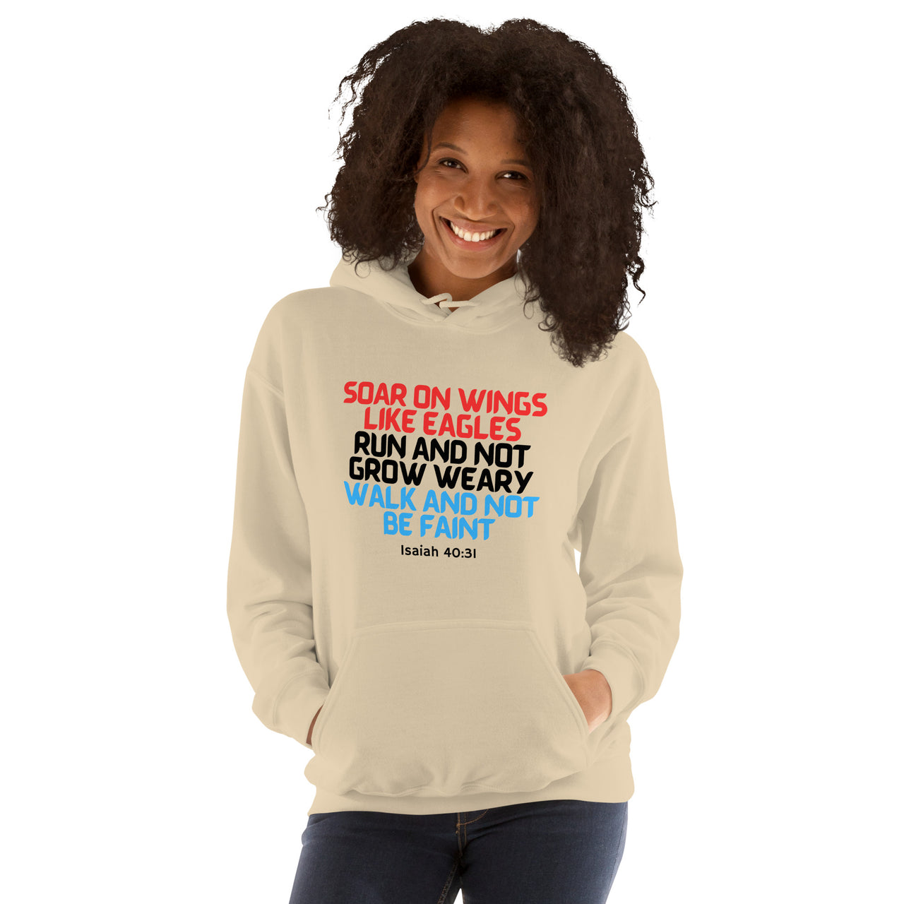 “Wings Like Eagles" Unisex Hoodie 1