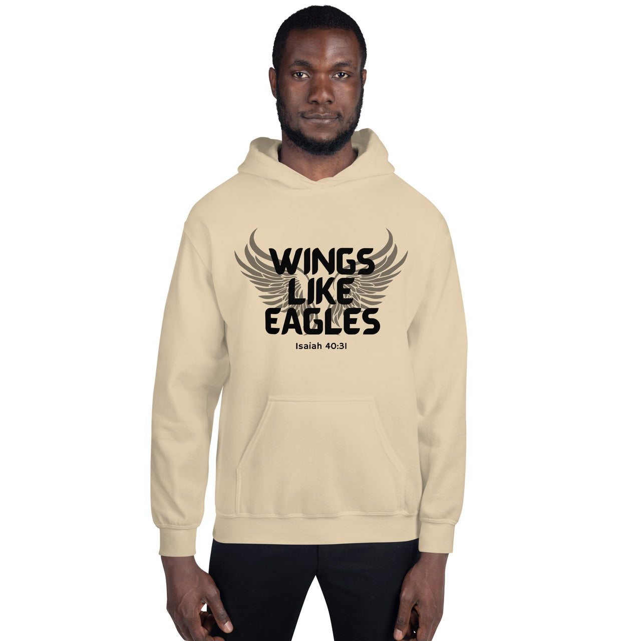 “Wings Like Eagles" Unisex Hoodie 9