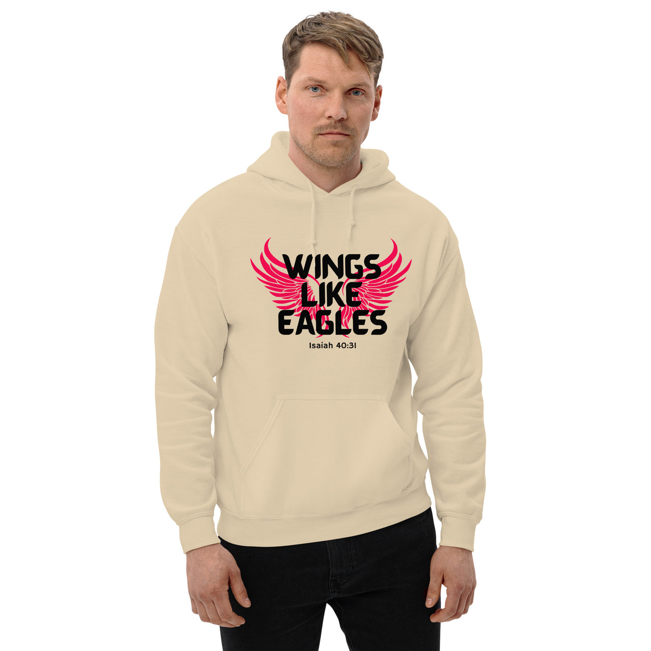 “Wings Like Eagles" Unisex Hoodie 7