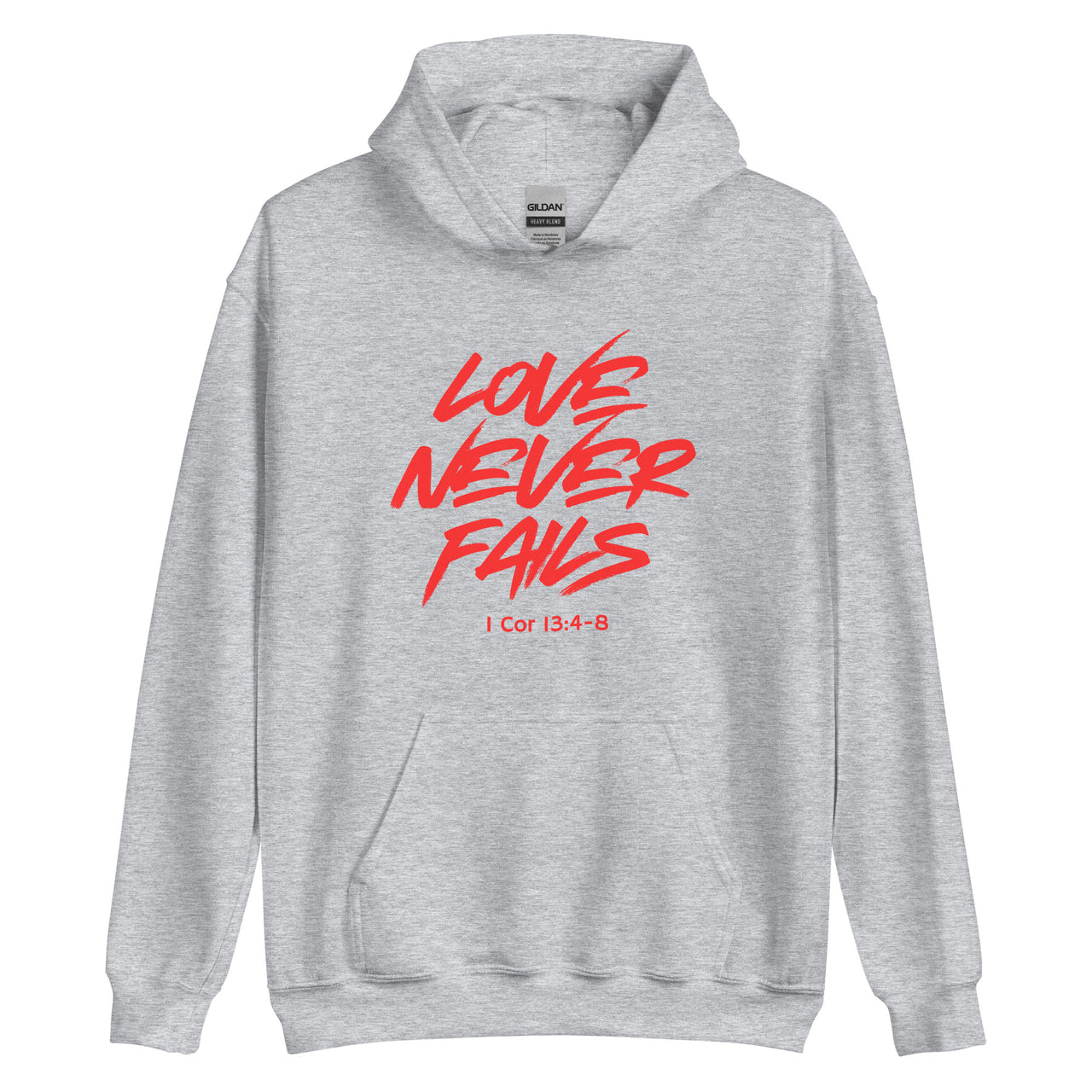 "Love Never Fails" Unisex Hoodie 17