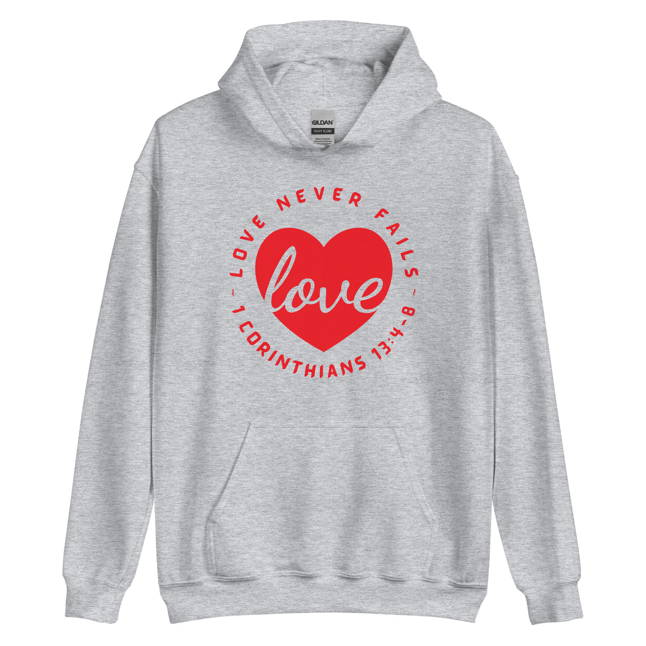 "Love Never Fails" Unisex Hoodie 13