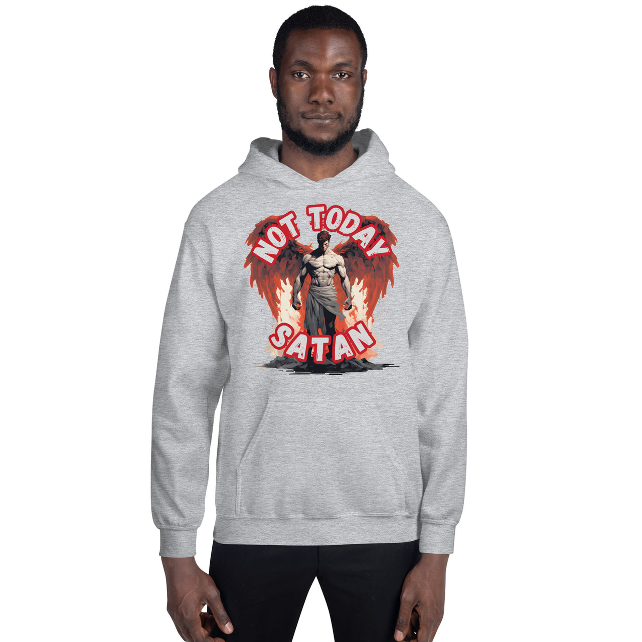 "Not Today Satan" Unisex Hoodie 1