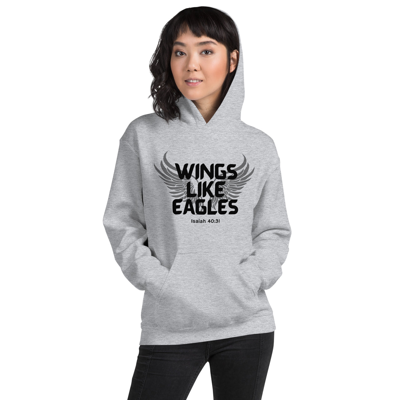 “Wings Like Eagles" Unisex Hoodie 9