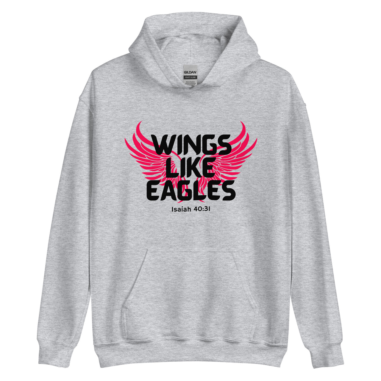 “Wings Like Eagles" Unisex Hoodie 7