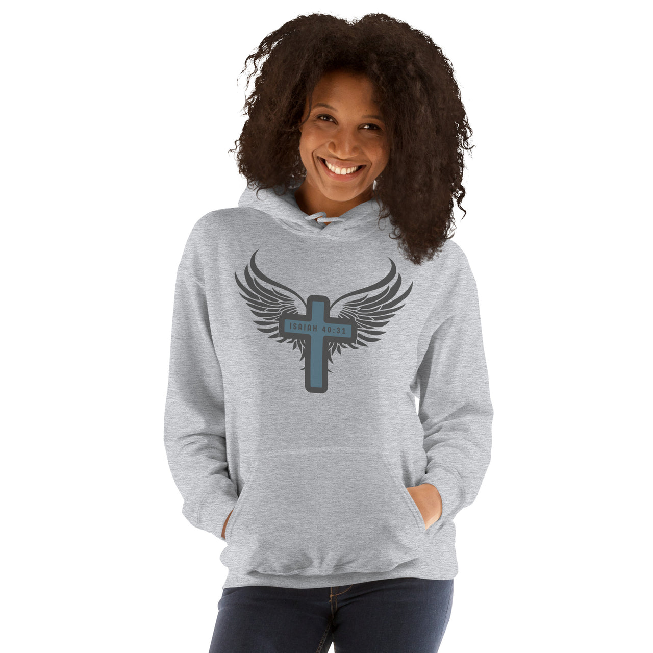 “Wings Like Eagles" Unisex Hoodie 14