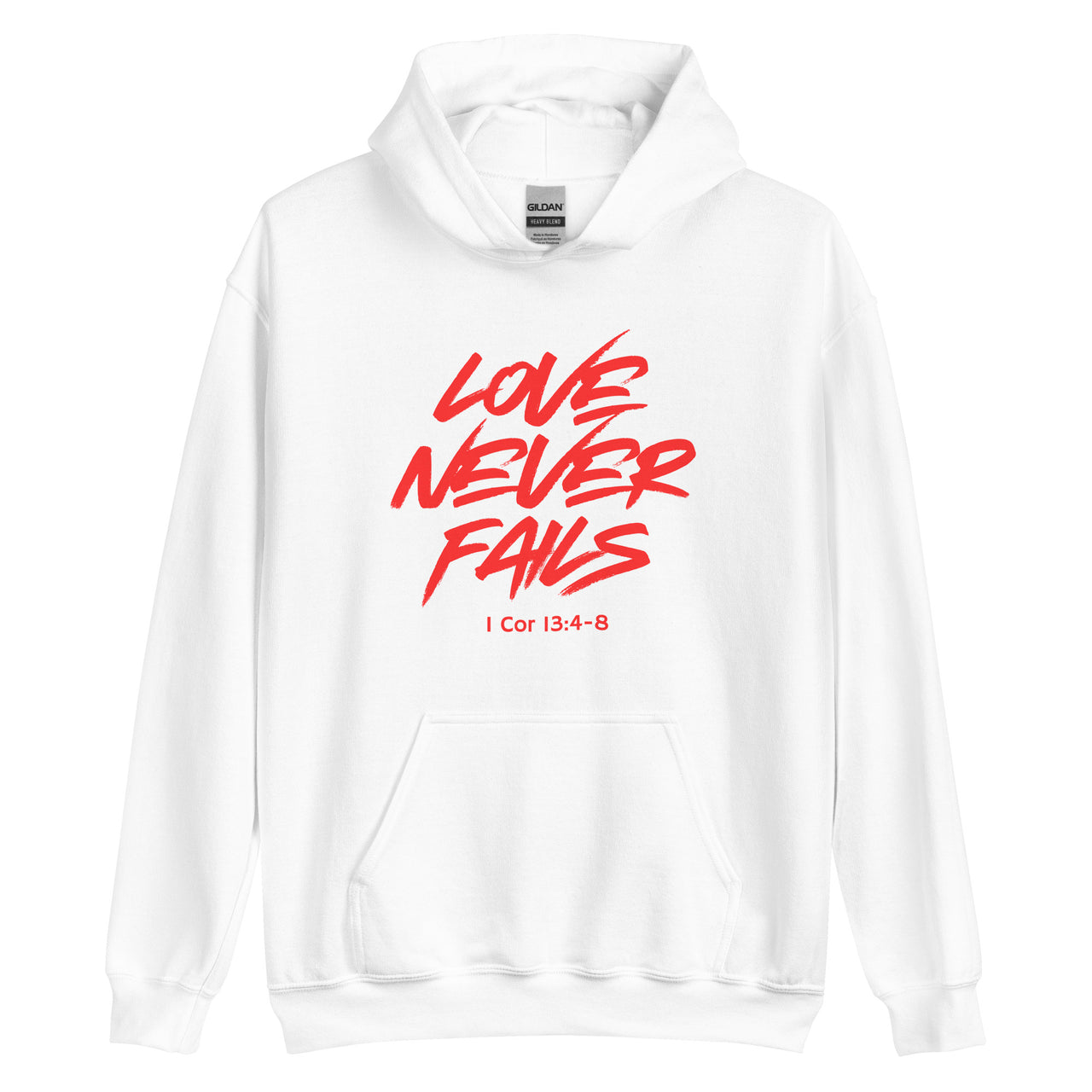 "Love Never Fails" Unisex Hoodie 17