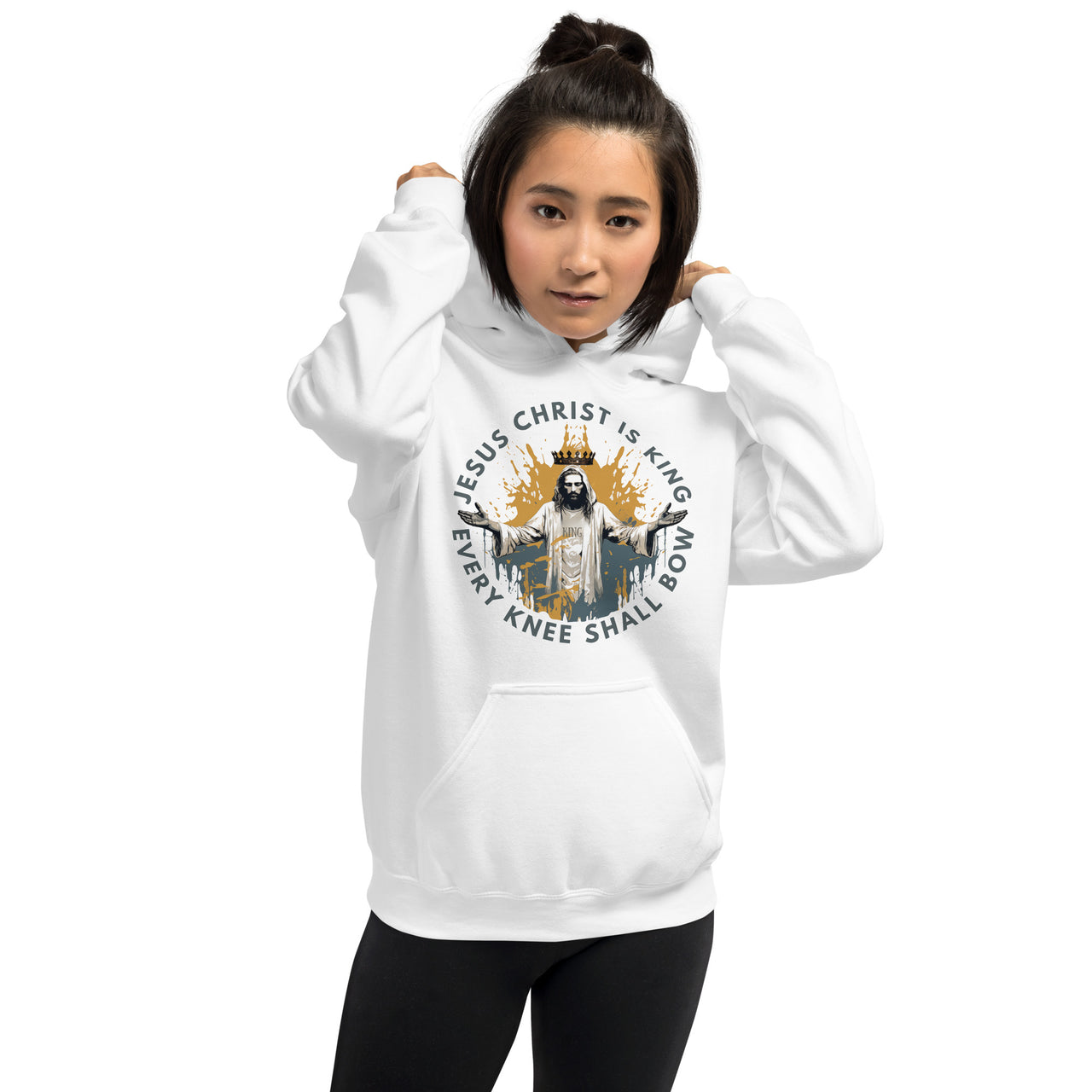 "Every Knee Shall Bow" Unisex Hoodie 3