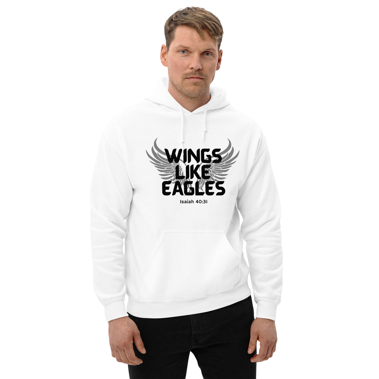 “Wings Like Eagles" Unisex Hoodie 9