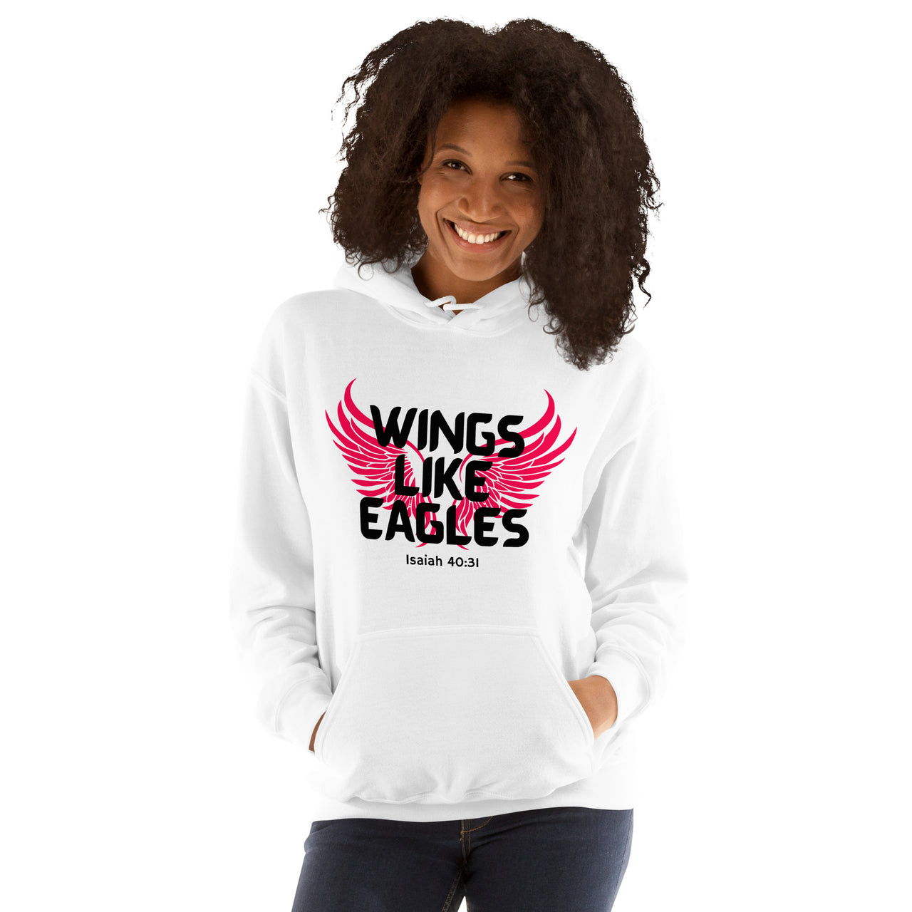 “Wings Like Eagles" Unisex Hoodie 7