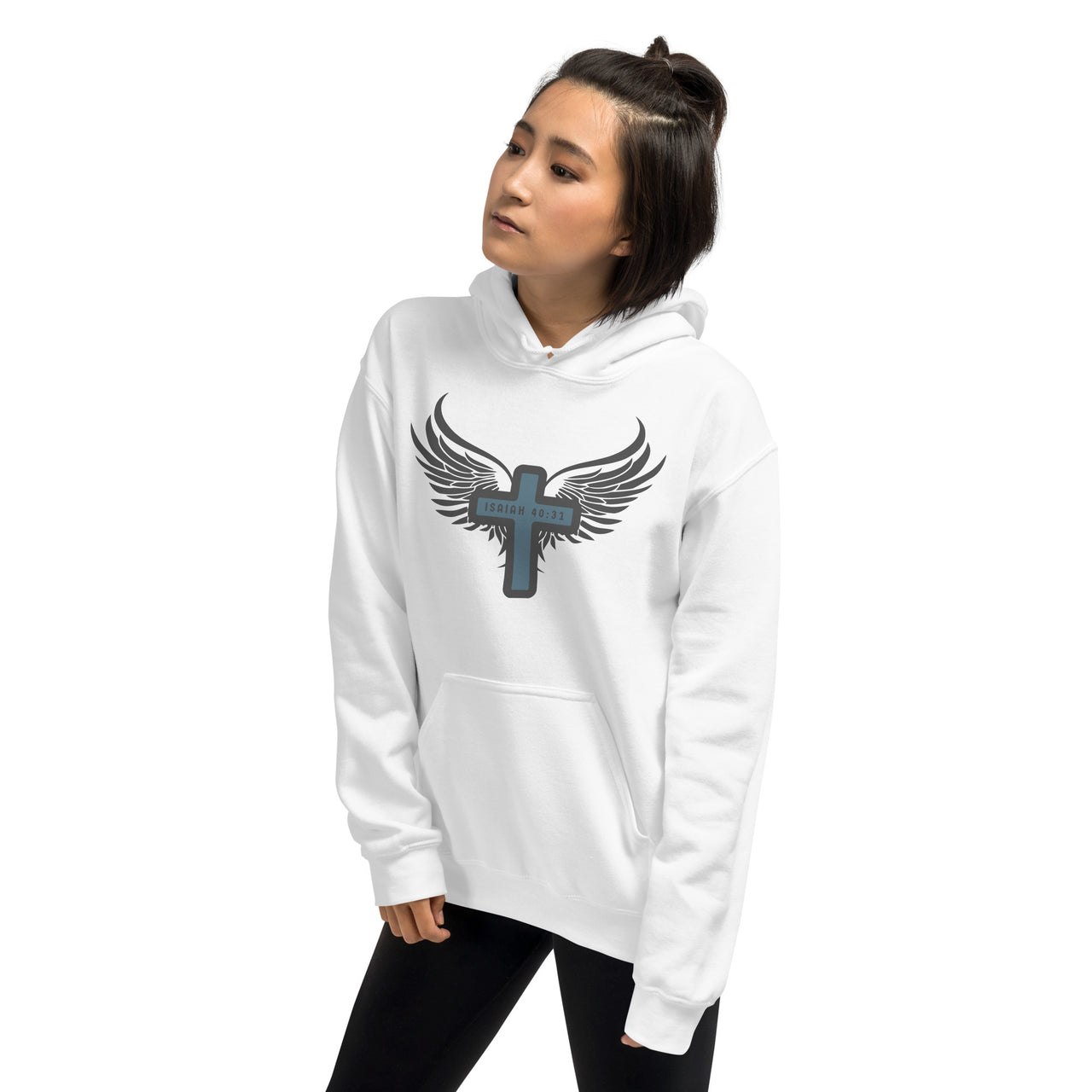 “Wings Like Eagles" Unisex Hoodie 14