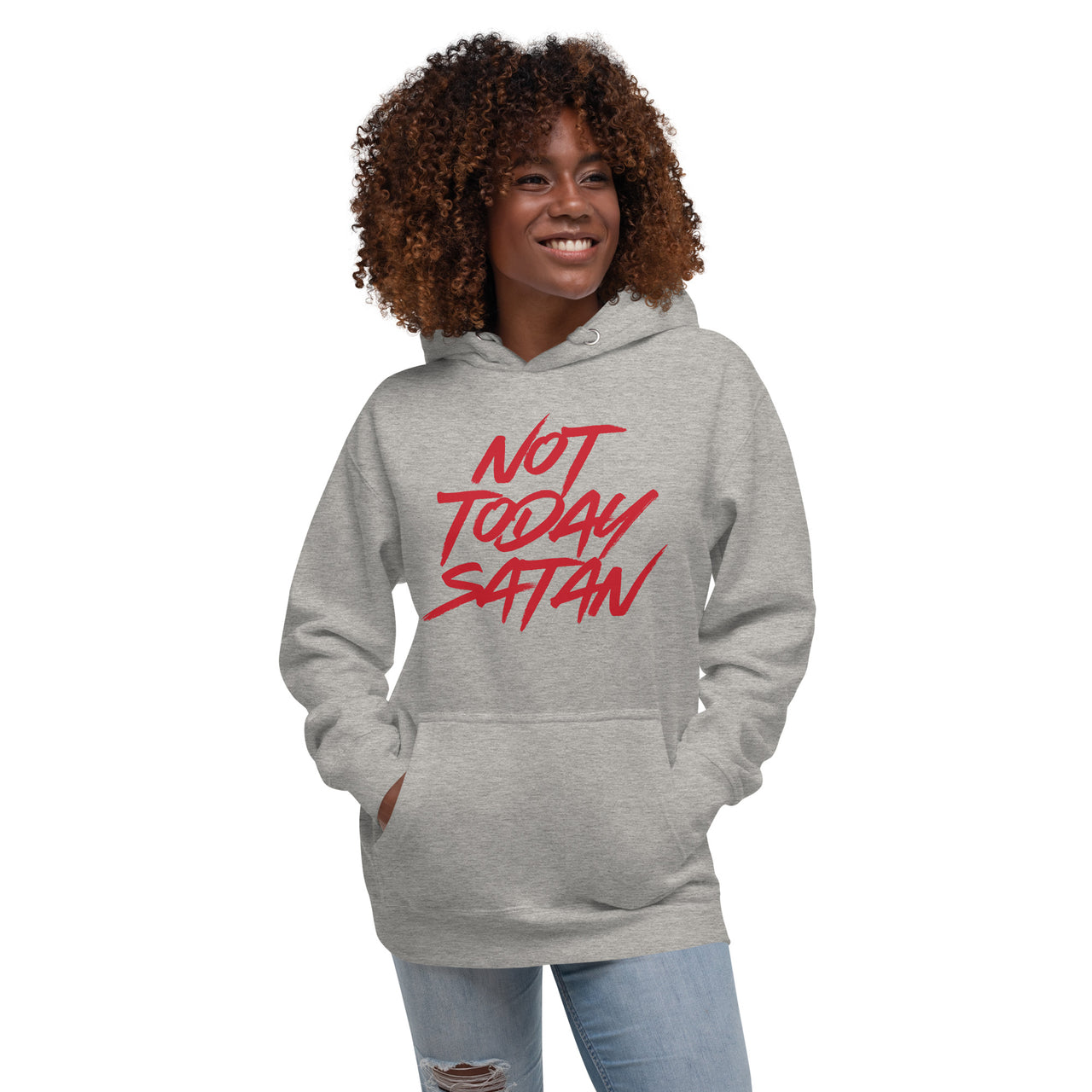 "Not Today Satan" Unisex Premium Hoodie 6