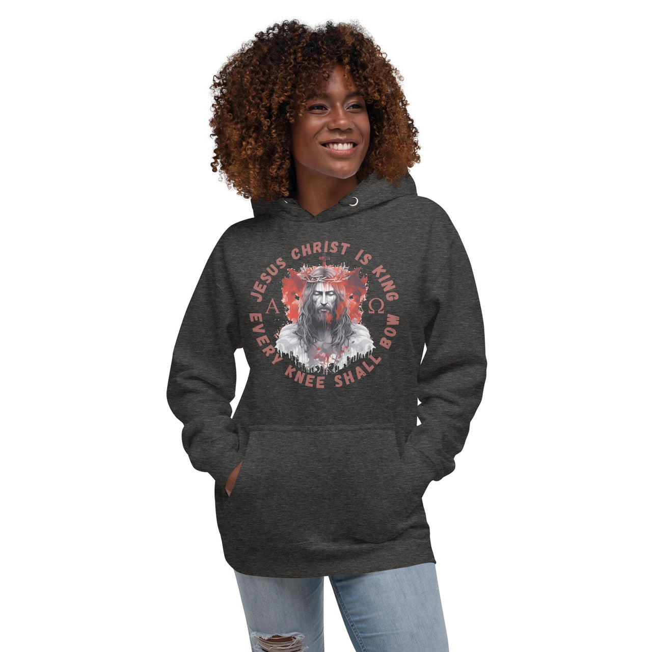 "Every Knee Shall Bow" Unisex Premium Hoodie 2