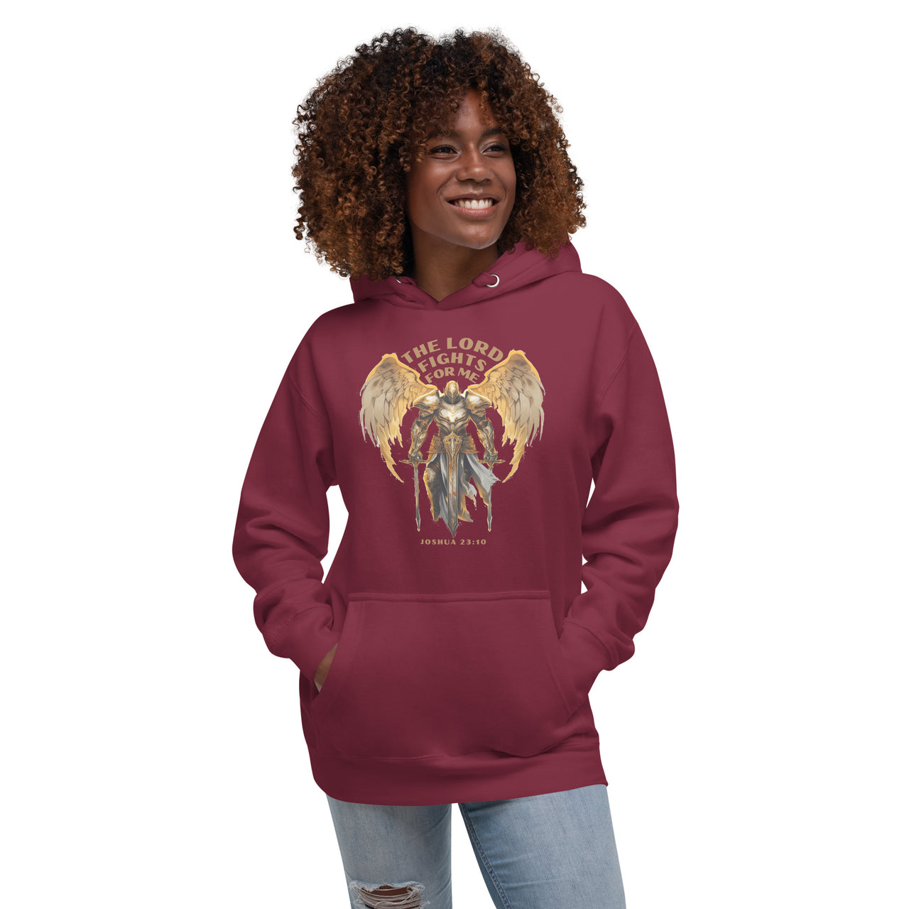 “The Lord Fights for Me” Unisex Premium Hoodie 1