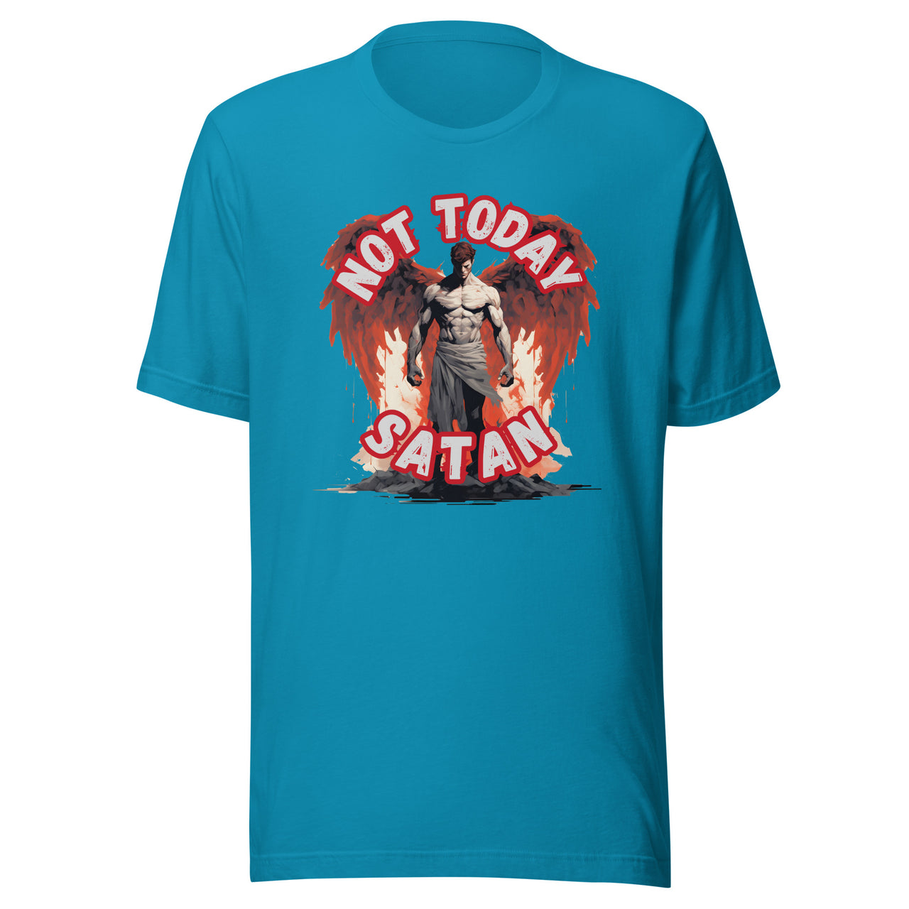 "Not Today Satan" Unisex Staple T-Shirt 1