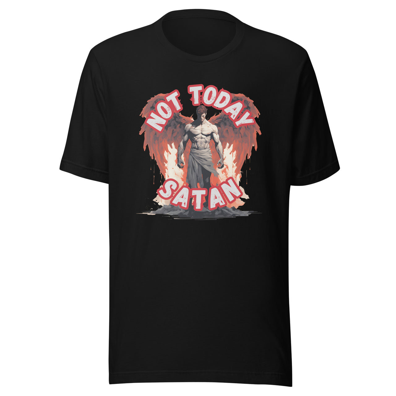 "Not Today Satan" Unisex Staple T-Shirt 1