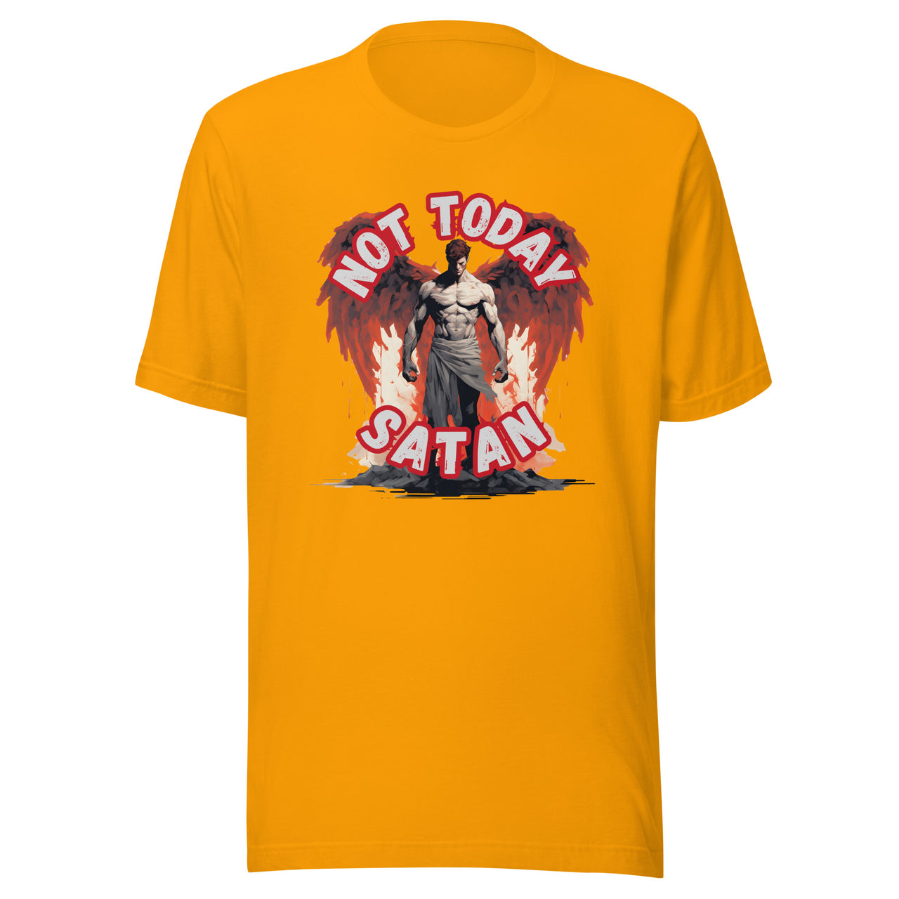 "Not Today Satan" Unisex Staple T-Shirt 1