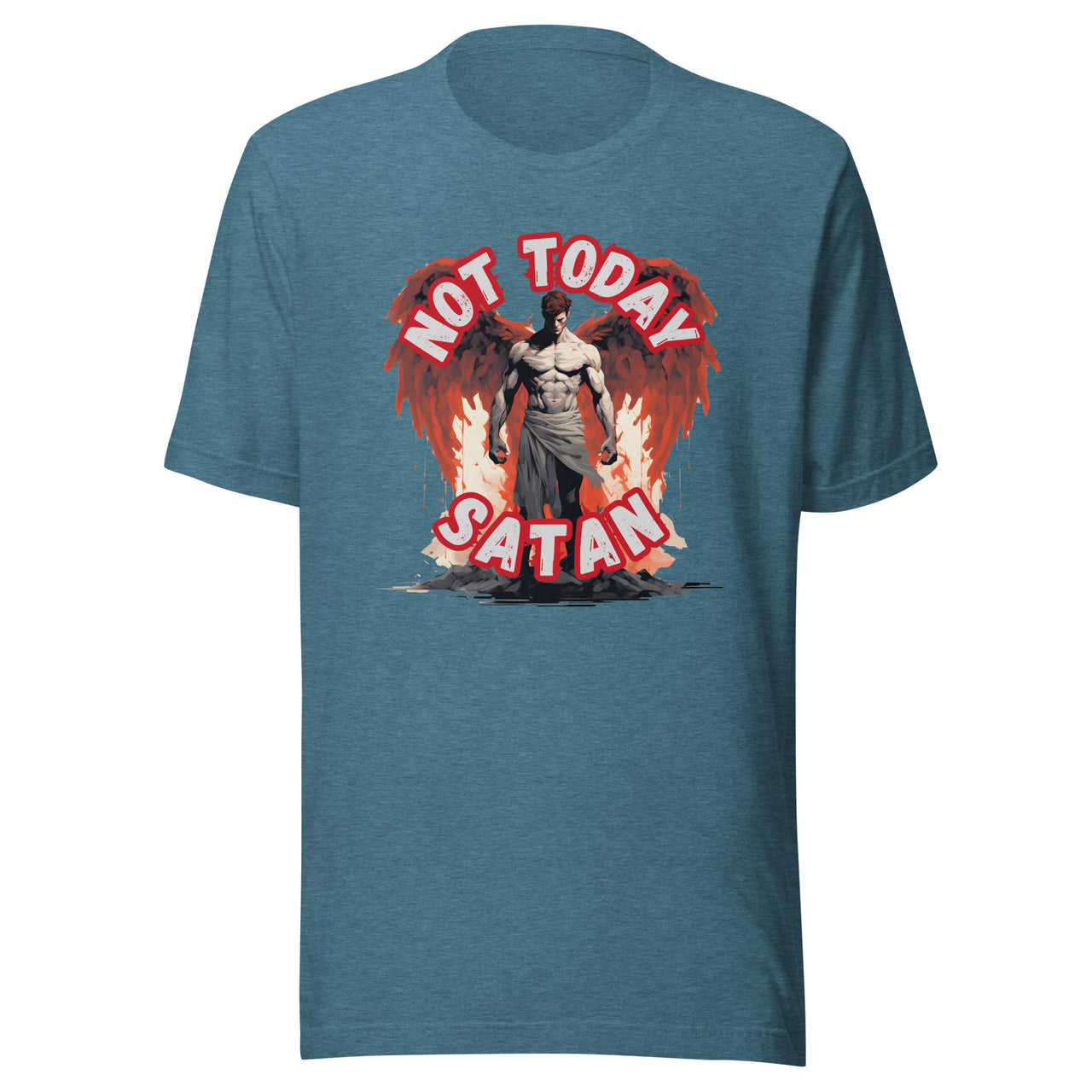 "Not Today Satan" Unisex Staple T-Shirt 1