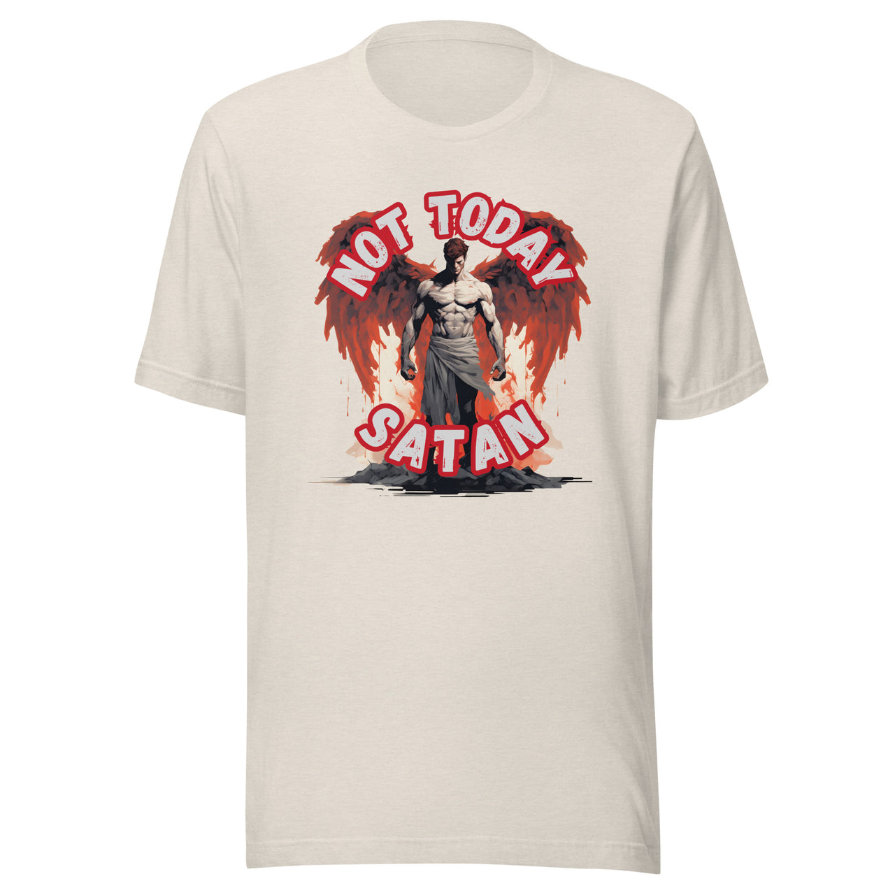 "Not Today Satan" Unisex Staple T-Shirt 1