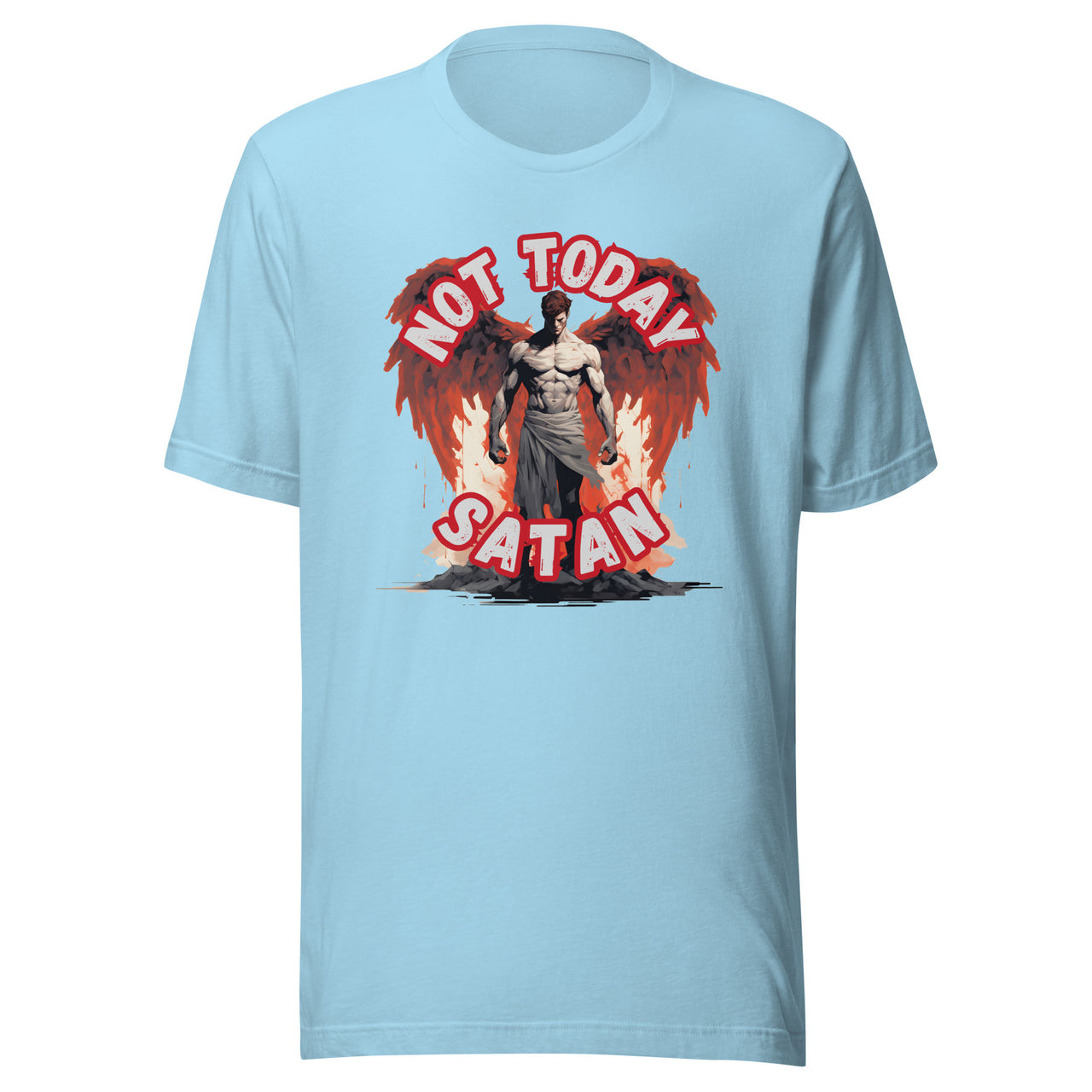 "Not Today Satan" Unisex Staple T-Shirt 1