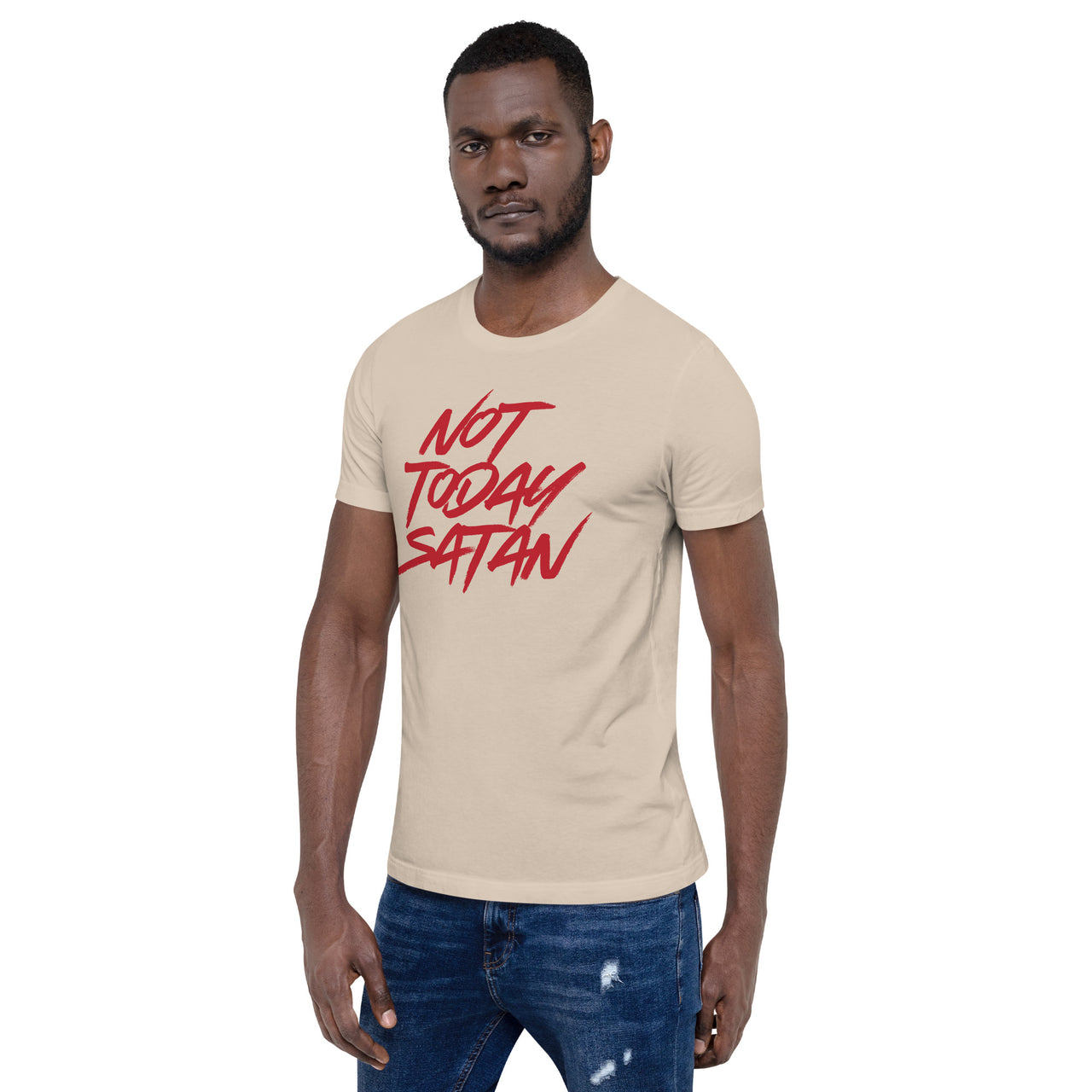 "Not Today Satan" Unisex Staple T-Shirt 6