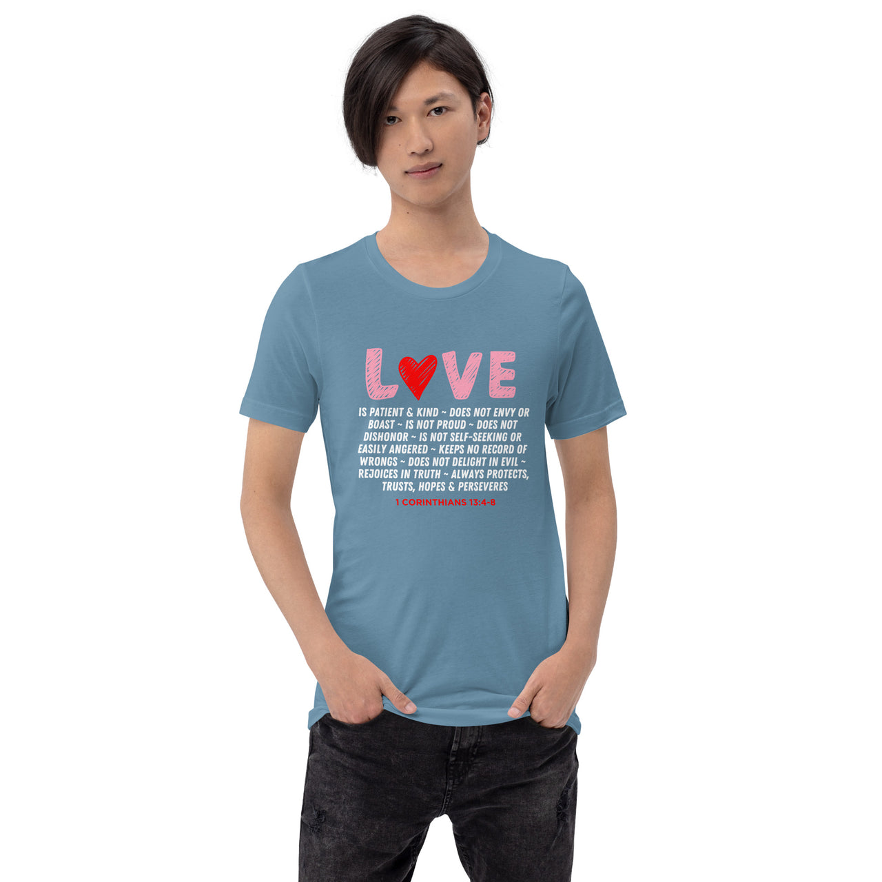 "Love Is" Unisex Staple T-Shirt 21