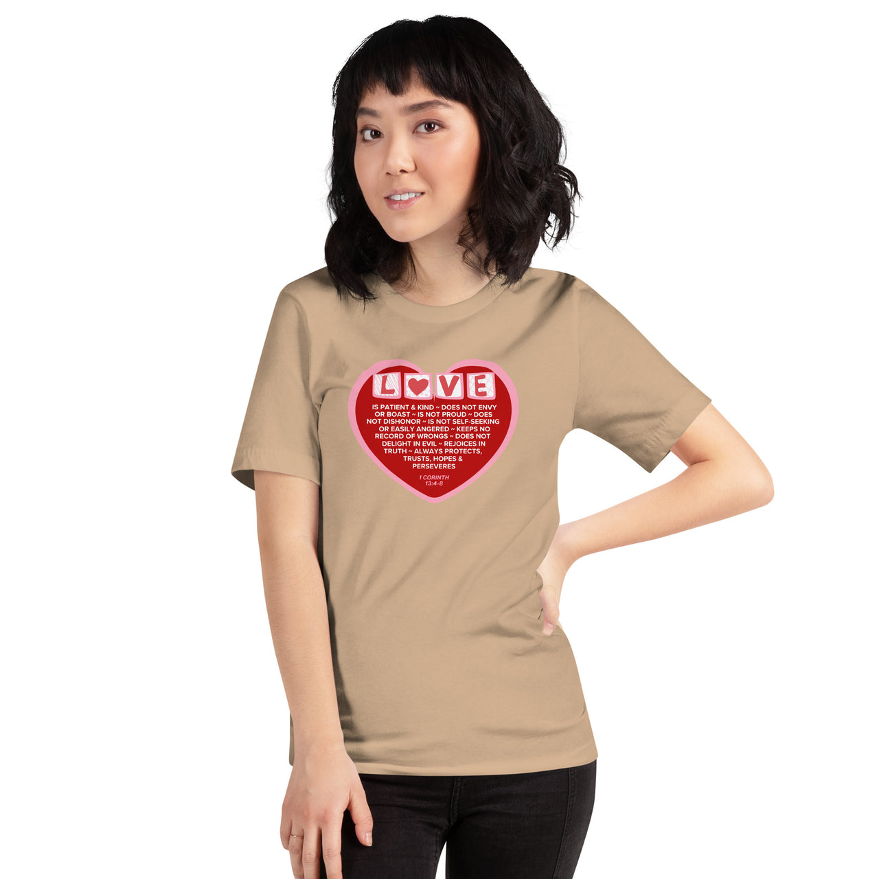 "Love Is" Unisex Staple T-Shirt 22