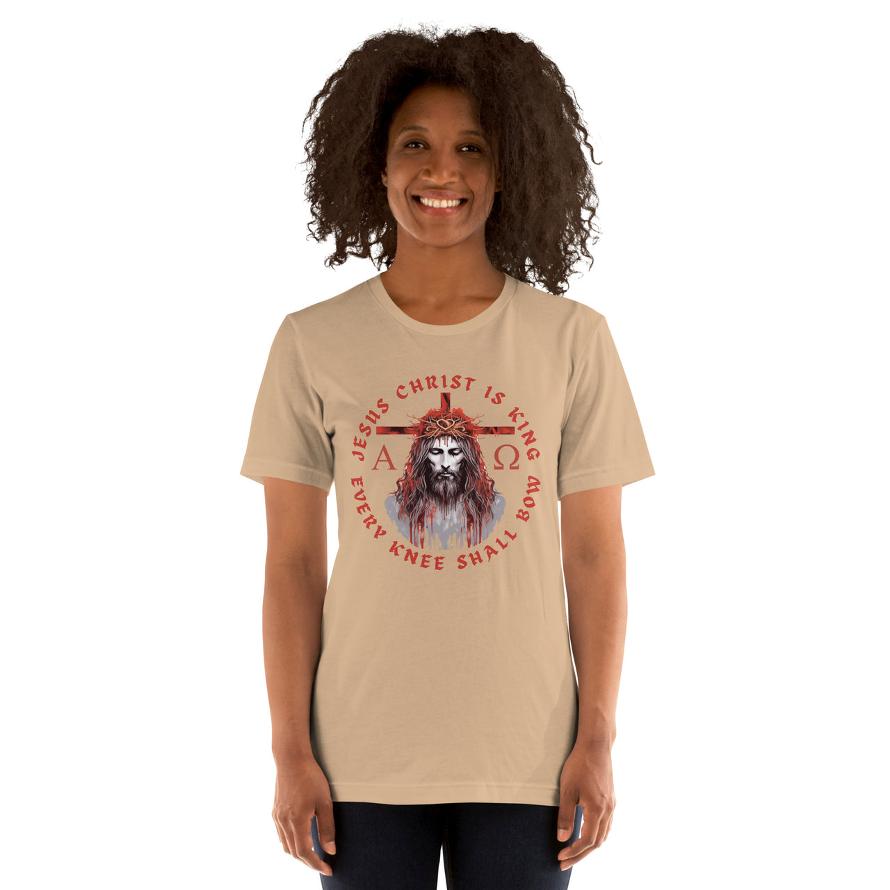 "Every Knee Shall Bow" Unisex Staple T-Shirt 5