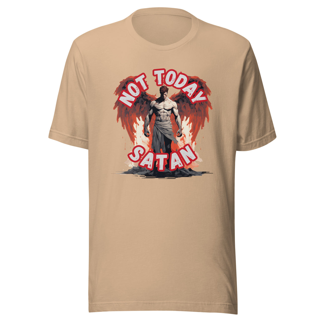 "Not Today Satan" Unisex Staple T-Shirt 1