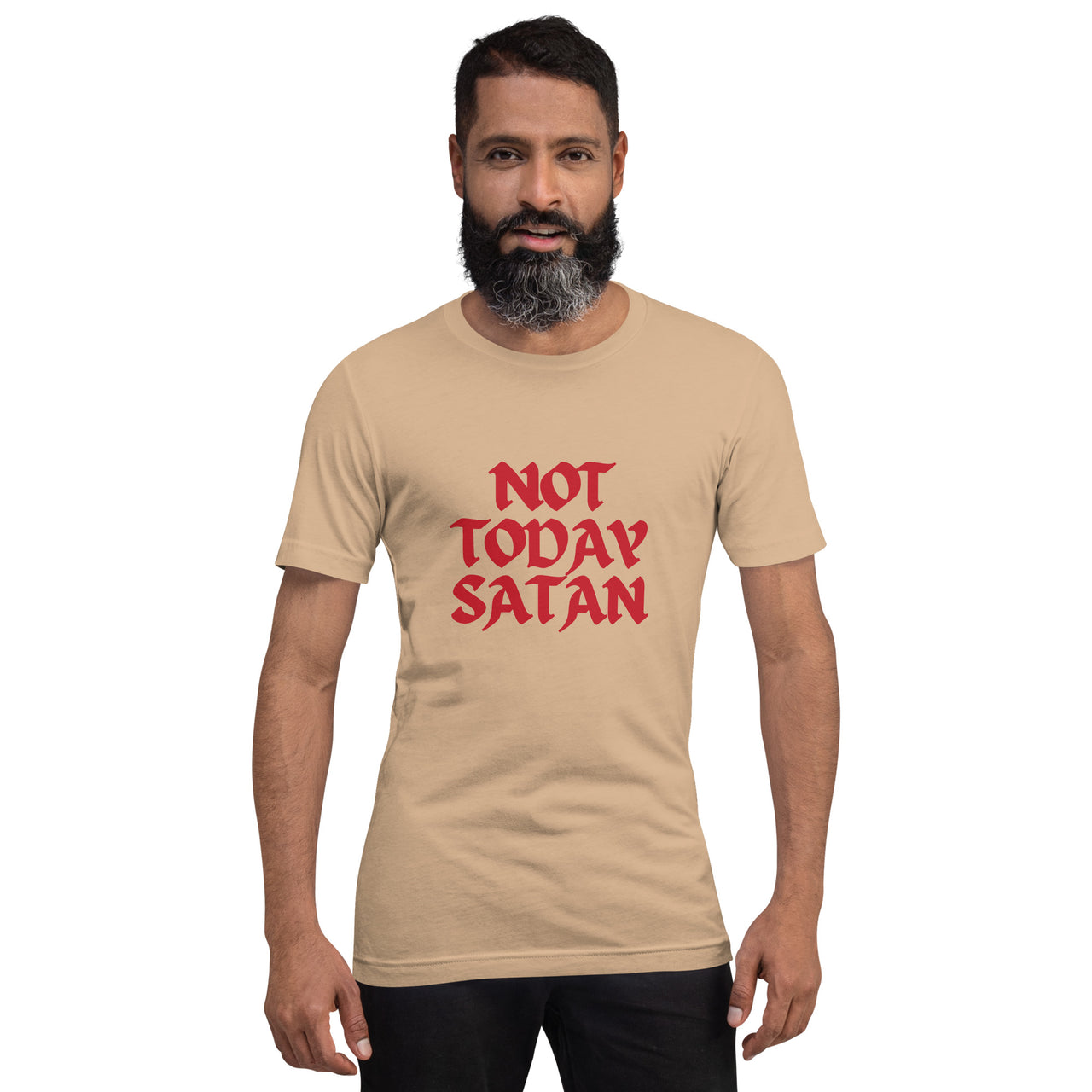 "Not Today Satan" Unisex Staple T-Shirt 13