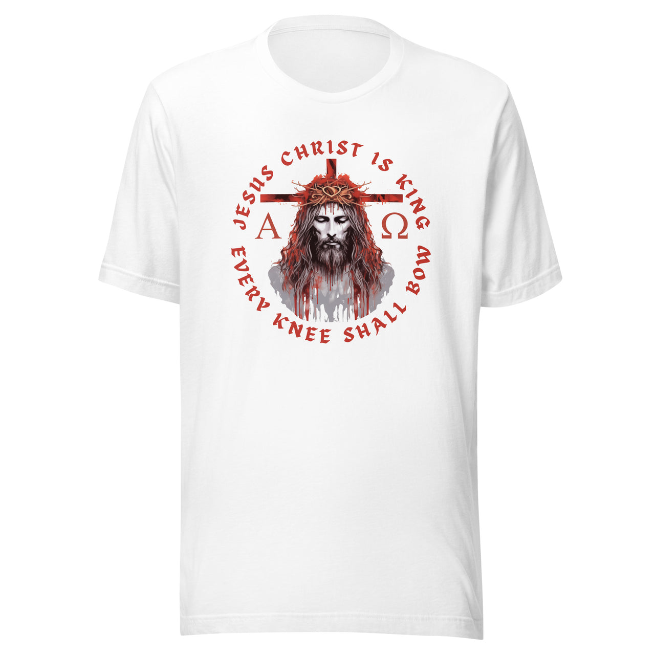 "Every Knee Shall Bow" Unisex Staple T-Shirt 5