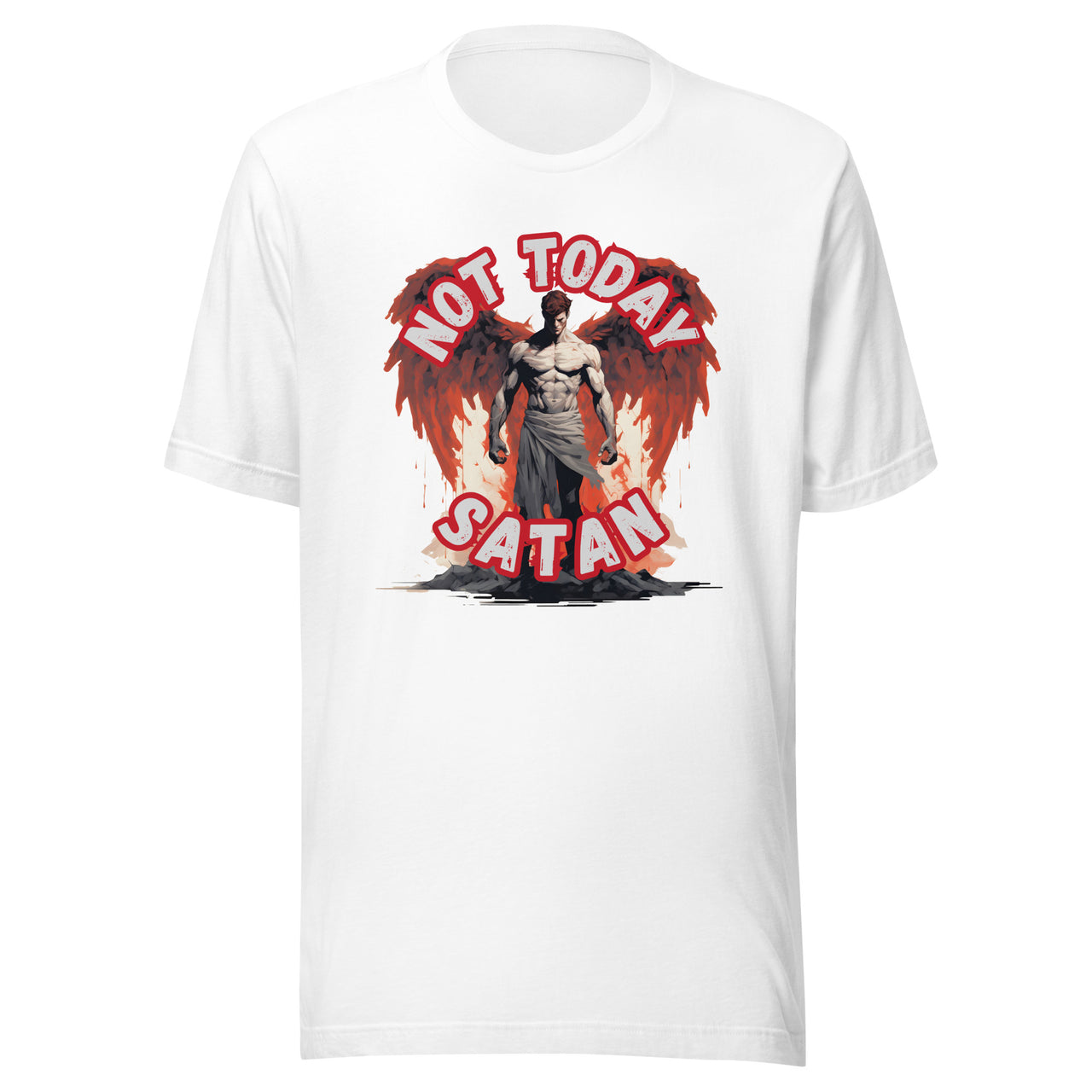 "Not Today Satan" Unisex Staple T-Shirt 1