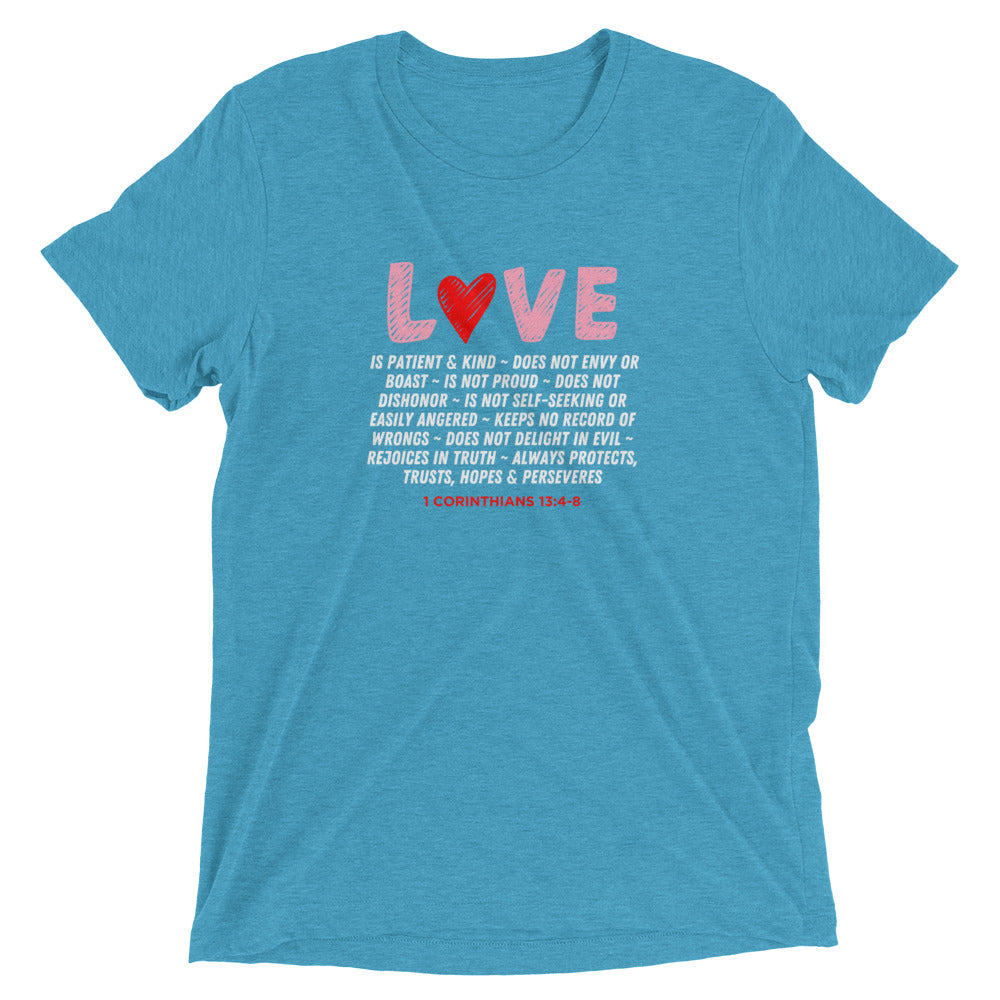 "Love Is" Unisex Tri-Blend T-Shirt 21