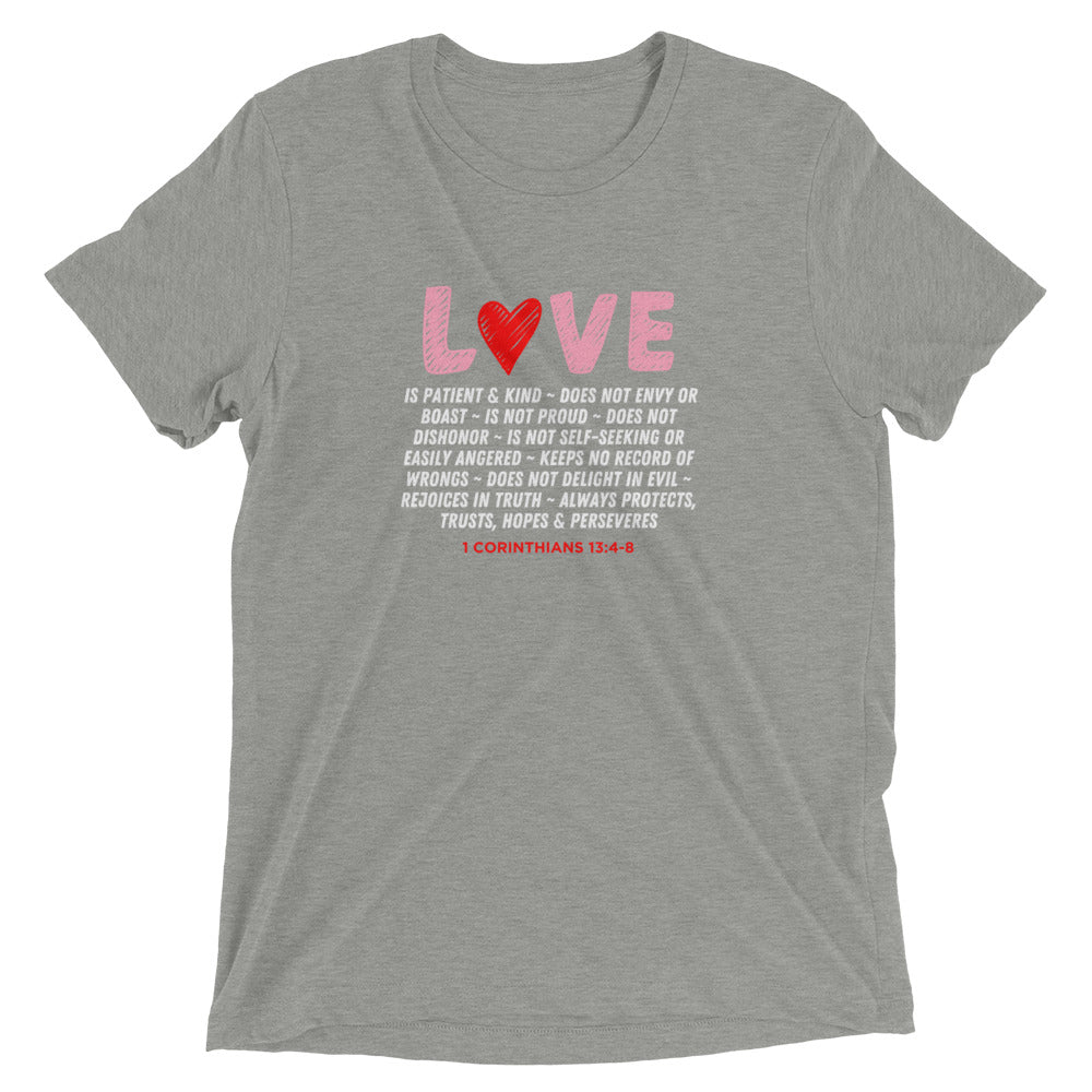 "Love Is" Unisex Tri-Blend T-Shirt 21