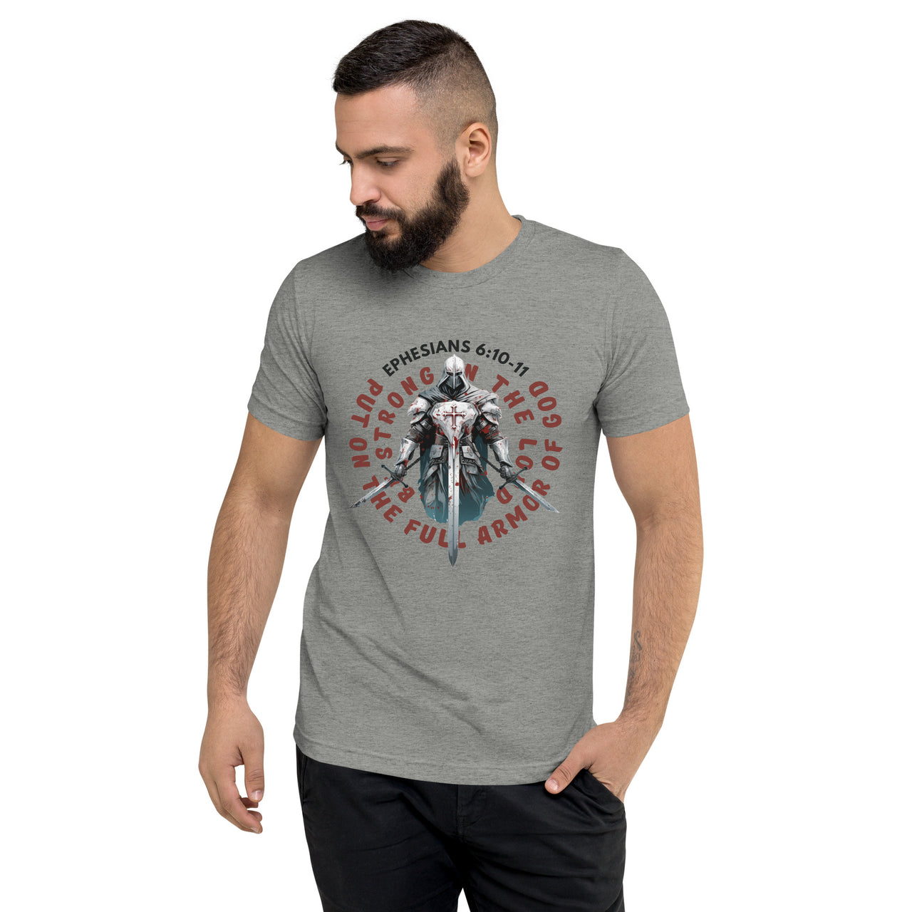 “Full Armor of God” Unisex Tri-Blend T-Shirt 7