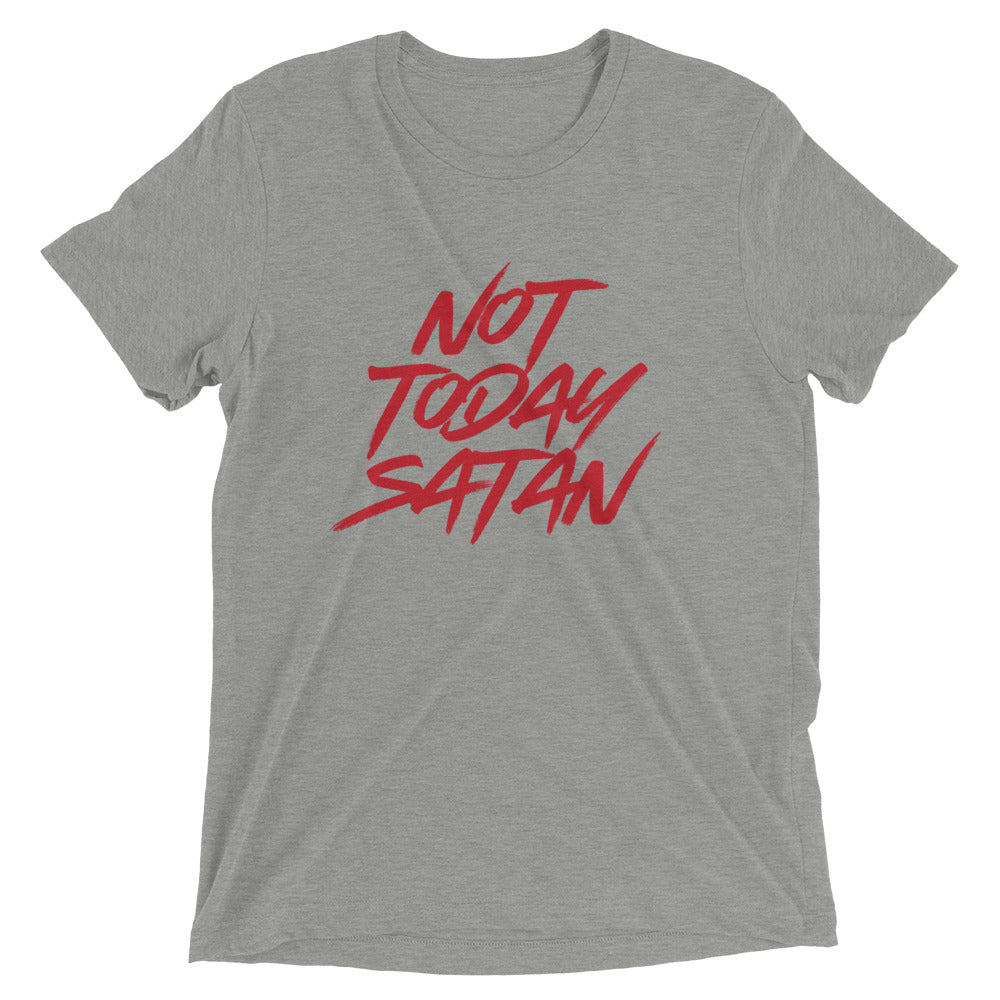 "Not Today Satan" Unisex Tri-Blend T-Shirt 6