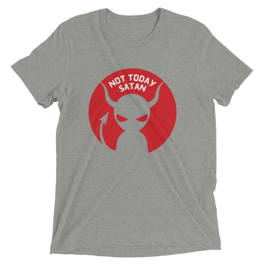 "Not Today Satan" Unisex Tri-Blend T-Shirt 8