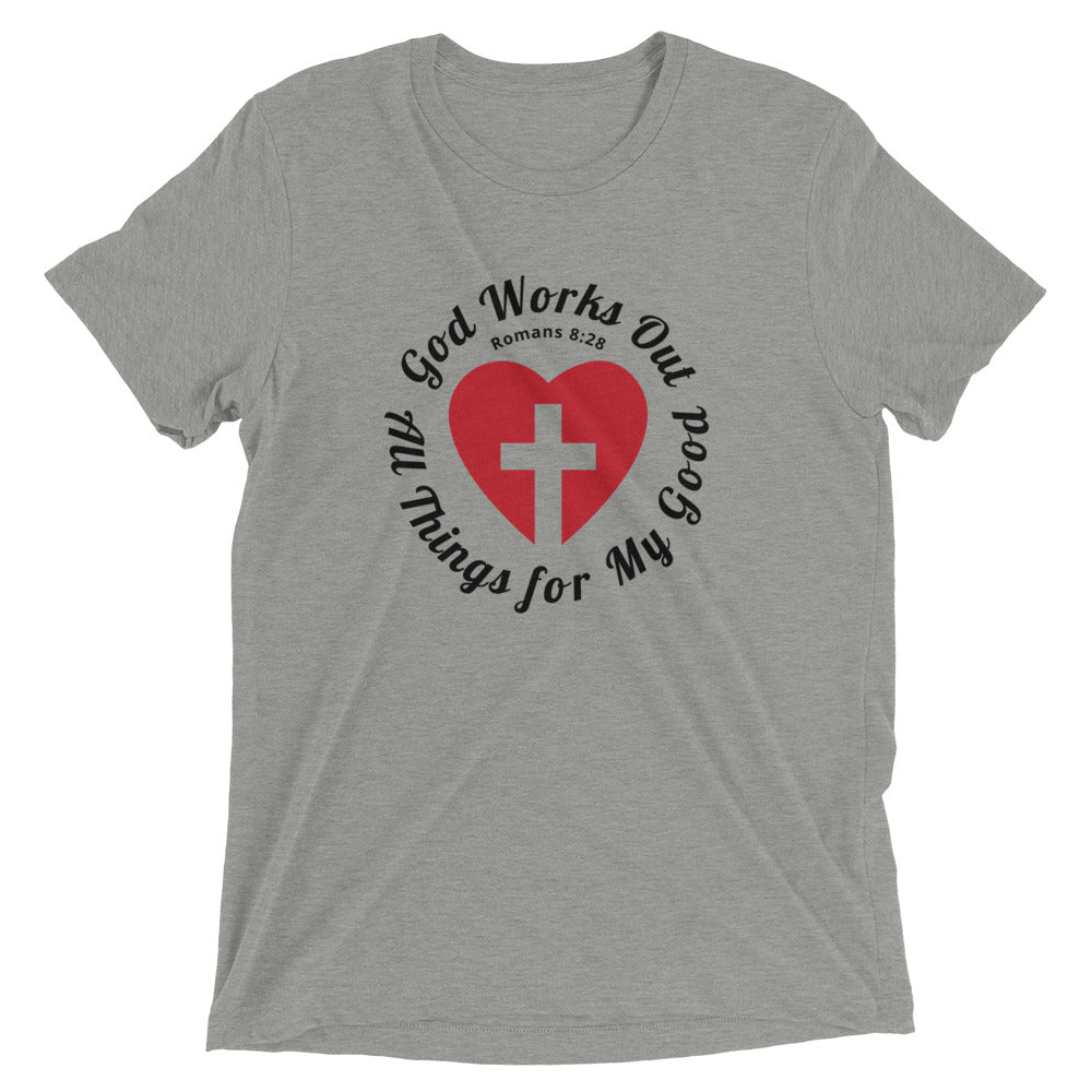 "All Things for my Good" Unisex Tri-Blend T-Shirt 9