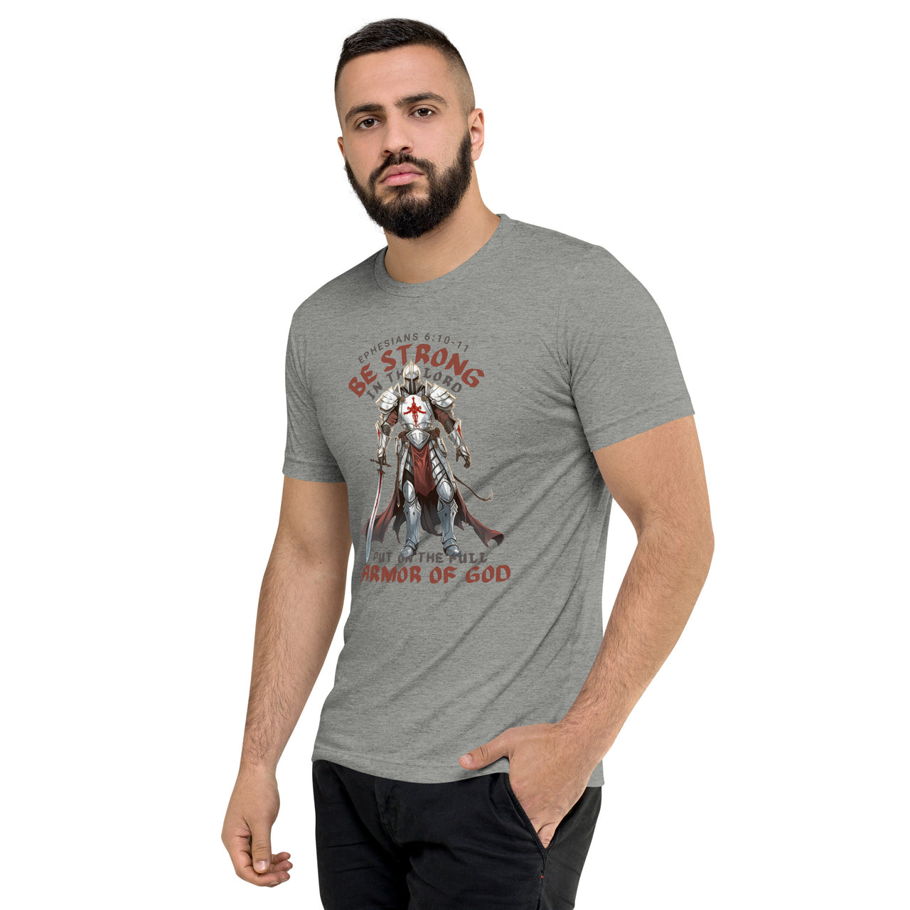 “Full Armor of God” Unisex Tri-Blend T-Shirt 5