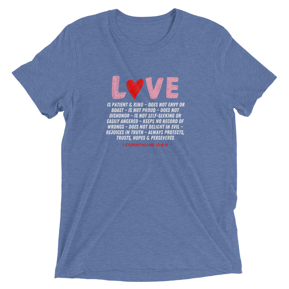 "Love Is" Unisex Tri-Blend T-Shirt 21