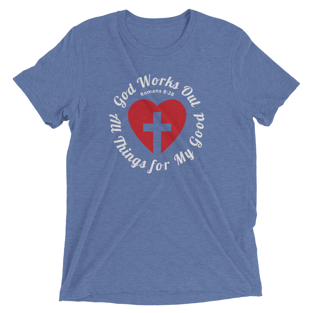 "All Things for my Good" Unisex Tri-Blend T-Shirt 8