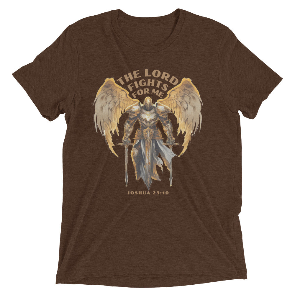 “The Lord Fights for Me” Unisex Tri-Blend T-Shirt 1