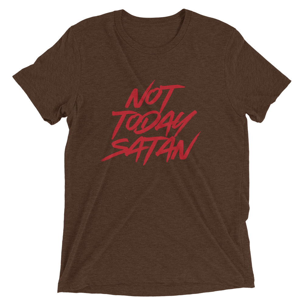 "Not Today Satan" Unisex Tri-Blend T-Shirt 6