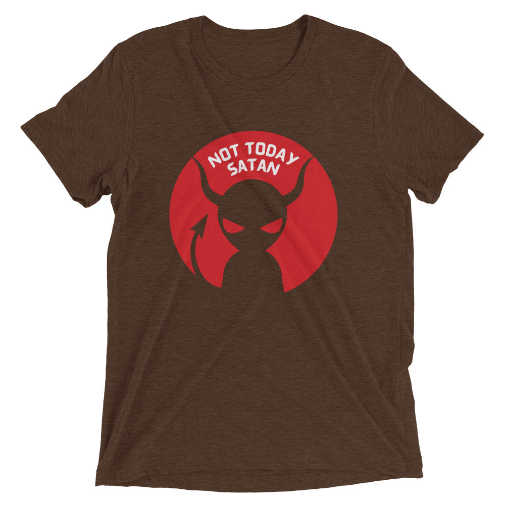 "Not Today Satan" Unisex Tri-Blend T-Shirt 8