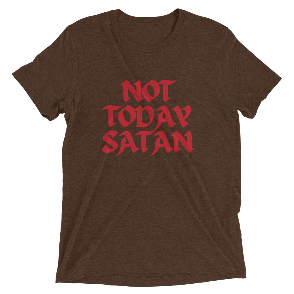 "Not Today Satan" Unisex Tri-Blend T-Shirt 13