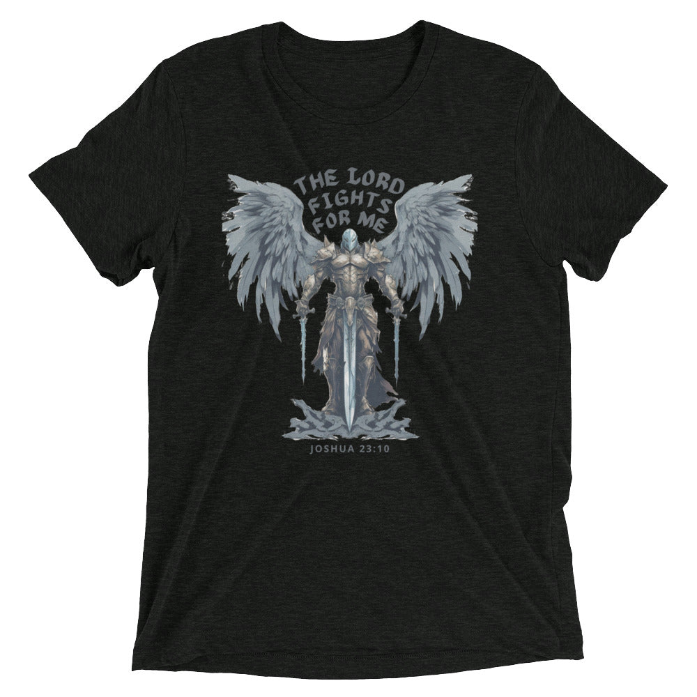 “The Lord Fights for Me” Unisex Tri-Blend T-Shirt 4