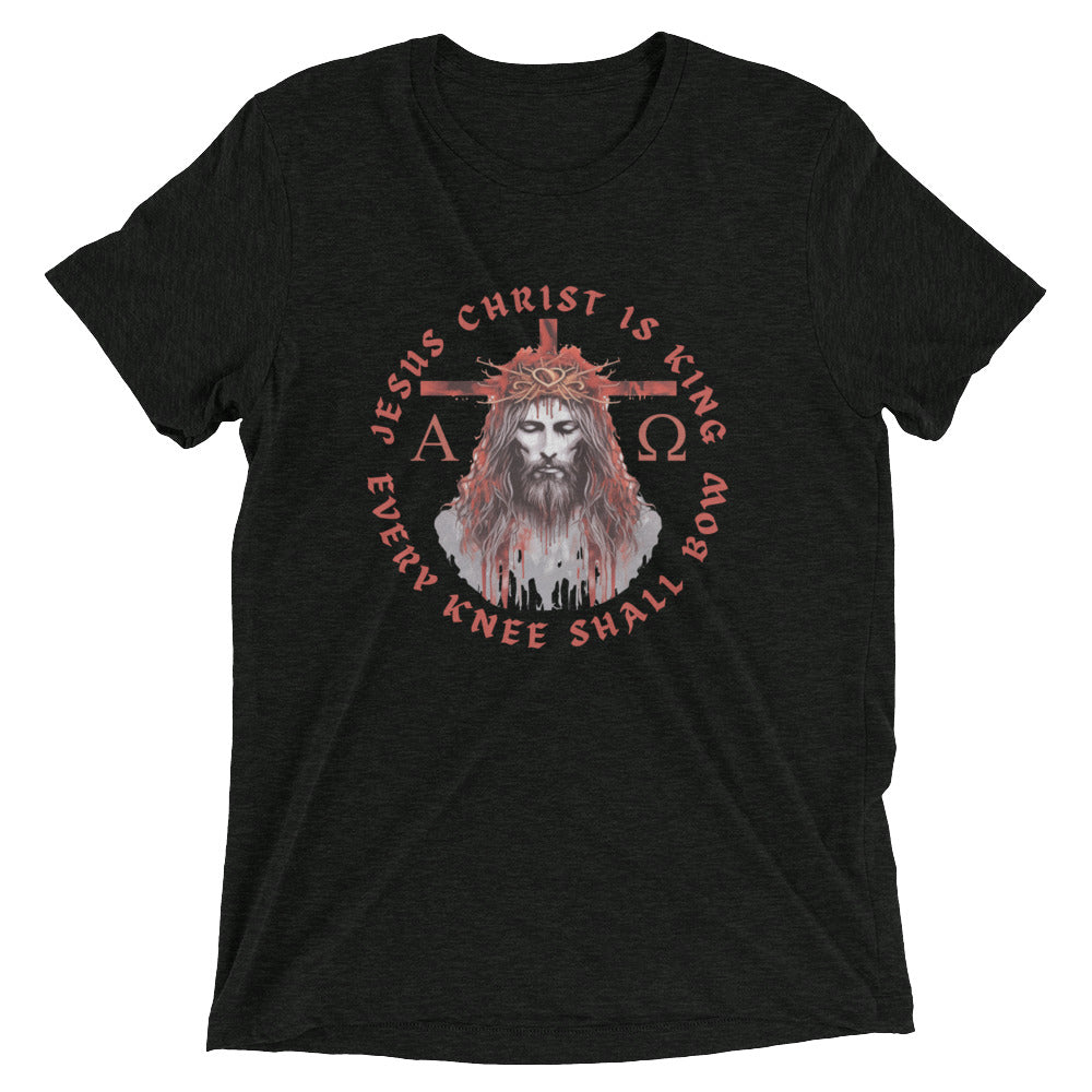 "Every Knee Shall Bow" Unisex Tri-Blend T-Shirt 5